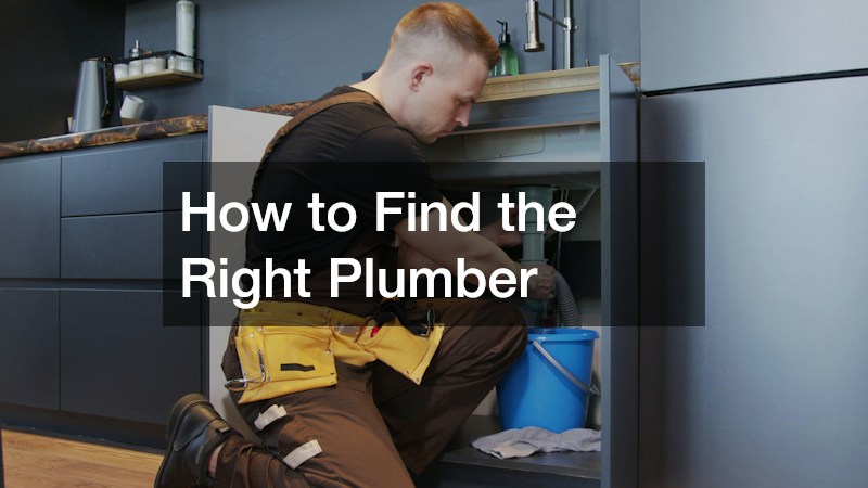 How to Find the Right Plumber